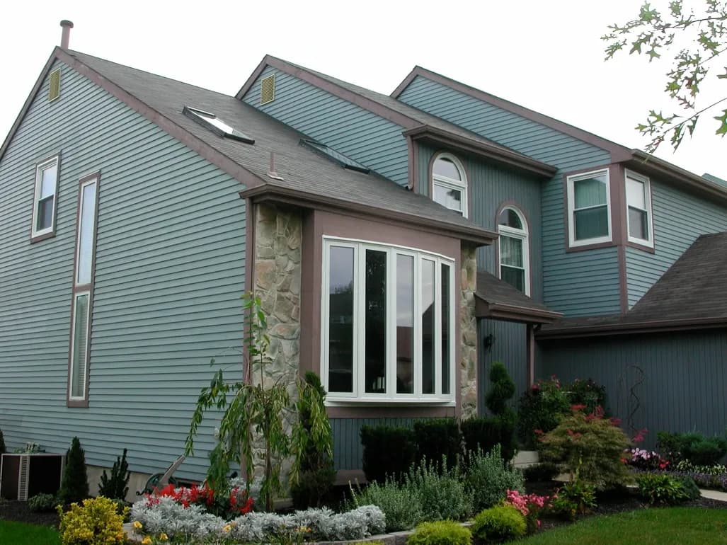 green siding